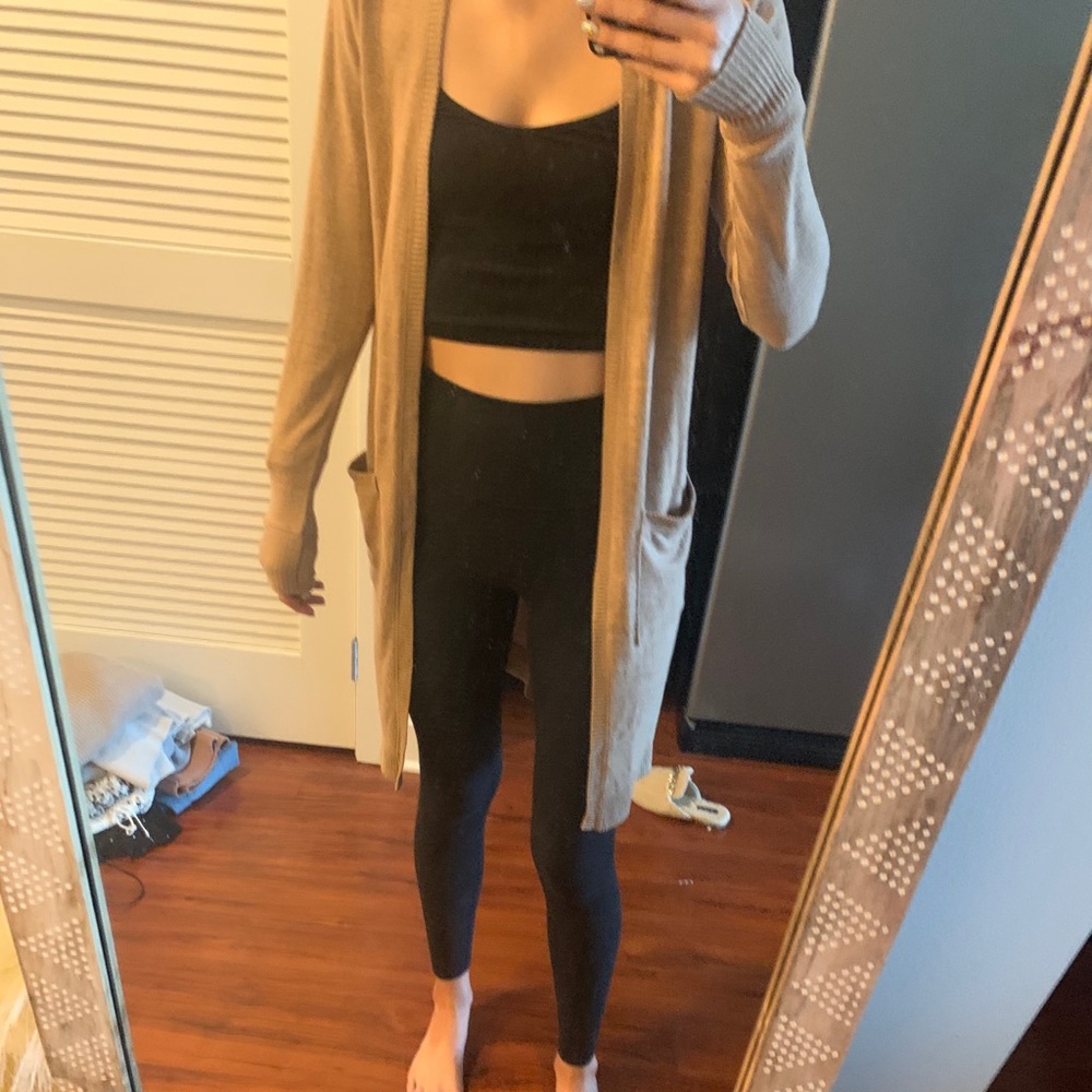 NWOT abercrombie tan duster cardigan